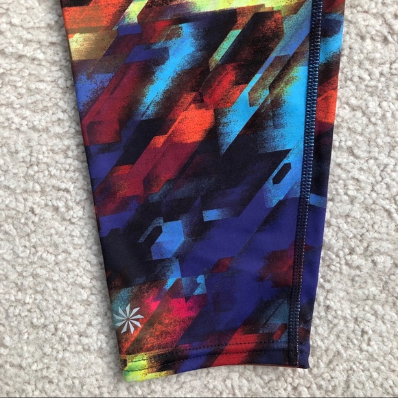 Athleta Colorburst Sonar Leggings size Large - Picture 10 of 16